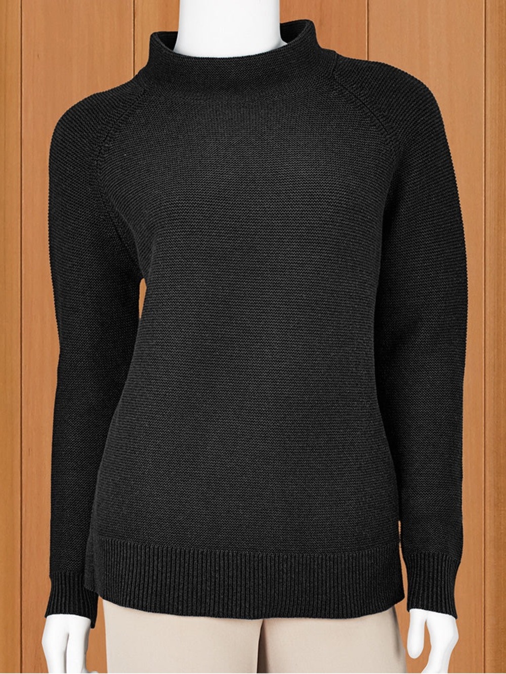 Kinross Women's Garter Funnel Sweater